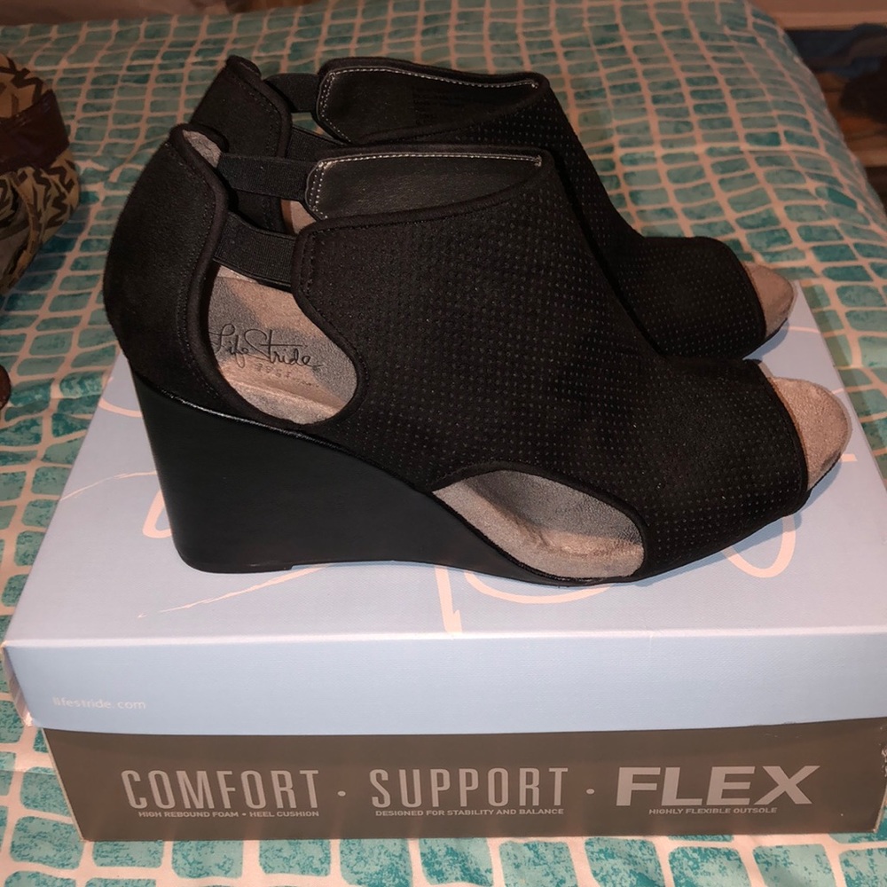 Black stylish booties